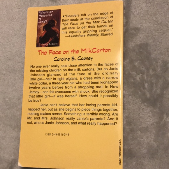 The Face on the Milk Carton- Caroline B. Cooney - Picture 2 of 3